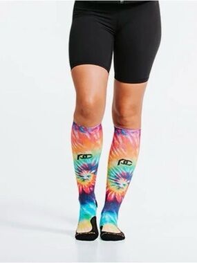 Pro Compression Marathon, Rainbow Tie Dye Socks Unisex